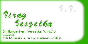 virag veszelka business card